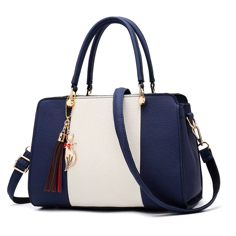 Luxe handtas voor dames, meerdere ritsvakken, grote capaciteit, originele leren crossbodytas, schoudertas voor dames