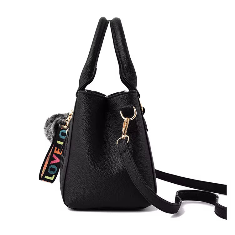 Women's Large Capacity Handbag Multi Pocket Embroidery One Shoulder Strip Crossbody Bag Women's Shoulder Bag