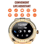 Women's Bluetooth Call Smart Watch Health Monitoring Heart Rate Smart Reminds women smart watch