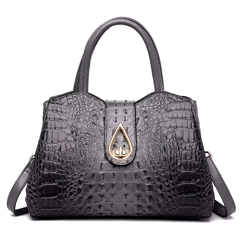 Luxe handtas voor dames, originele leren schoudertas met meerdere zakken en grote capaciteit, stijlvolle schoudertas voor dames