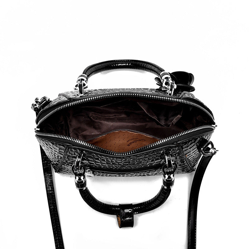 Luxe handtas voor dames, origineel leer, schoudertas met meerdere zakken en grote capaciteit, crossbody, modieuze schoudertas voor dames
