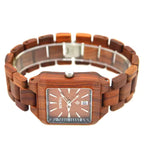 Wooden Women's Luxury Automatic Quartz Movement Watch with Calendar Japanese Movement Women's Wooden Quartz Watch