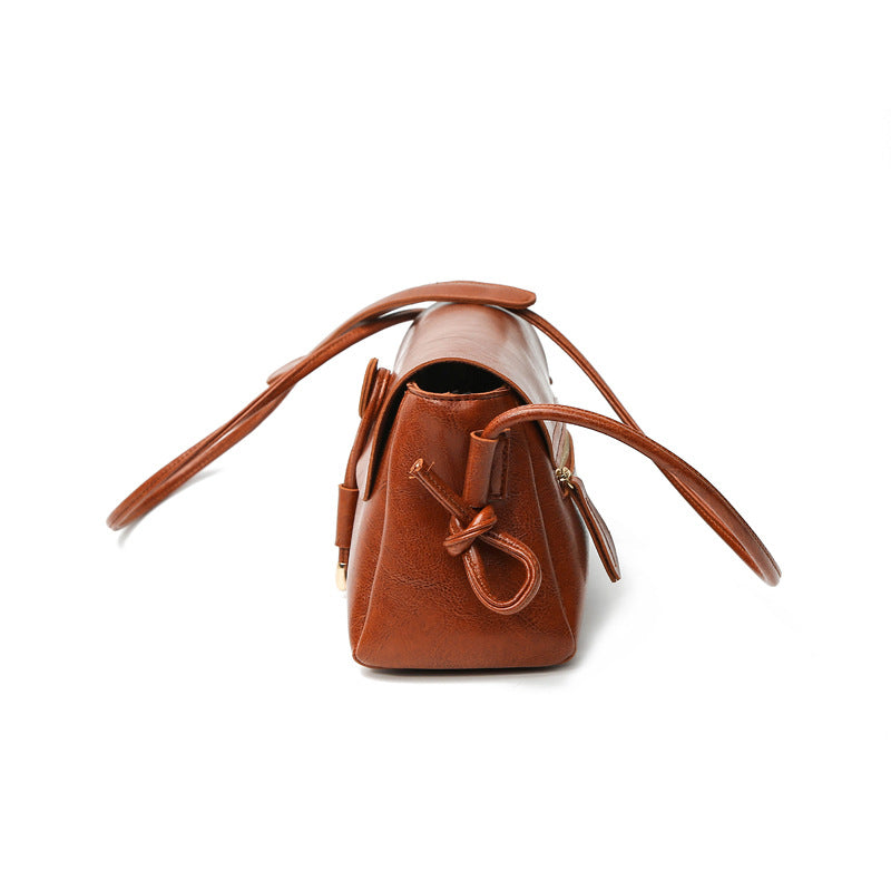 Women's Shoulder Bag Leather Women's Small Square Bag Zipper Polyester Fashionable Trendy Women's Shoulder Bag