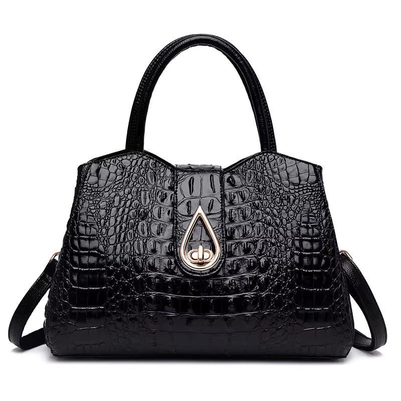 Luxe handtas voor dames, originele leren schoudertas met meerdere zakken en grote capaciteit, stijlvolle schoudertas voor dames