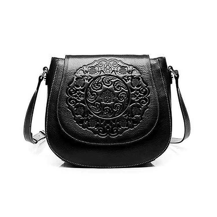 Women's Retro Shoulder Purses Genuine Leather Hand Bags Ladies Crossbody bag Large Capacity Women's Shoulder Bag