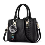 Women's Large Capacity Handbag Multi Pocket Embroidery One Shoulder Strip Crossbody Bag Women's Shoulder Bag