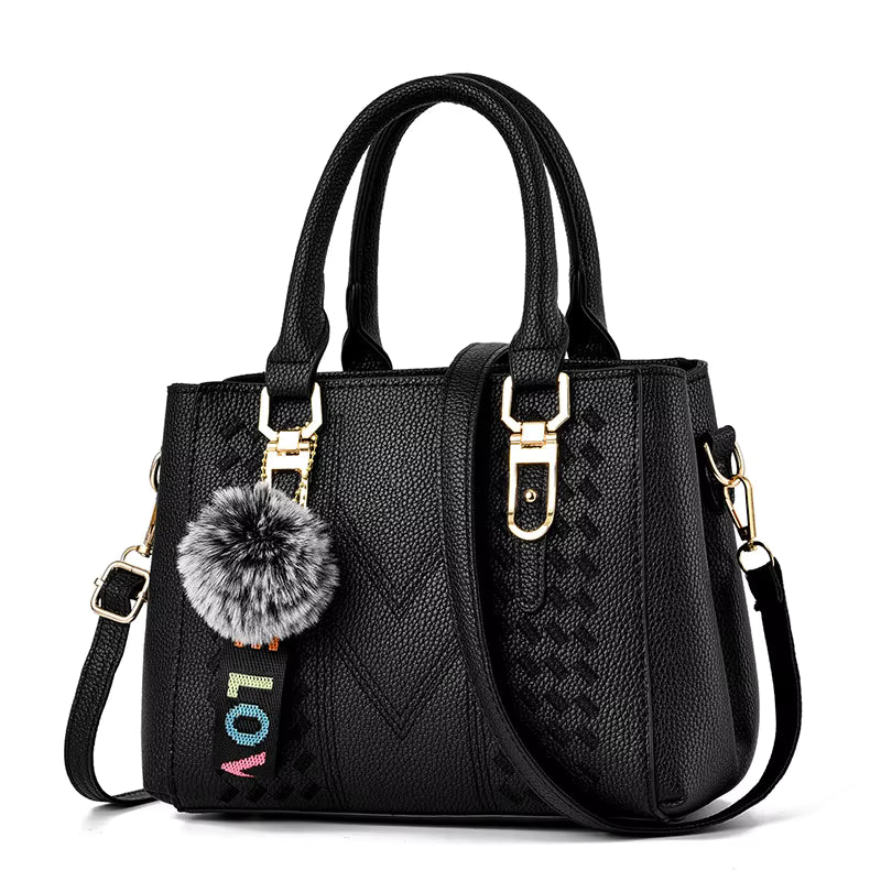 Women's Large Capacity Handbag Multi Pocket Embroidery One Shoulder Strip Crossbody Bag Women's Shoulder Bag