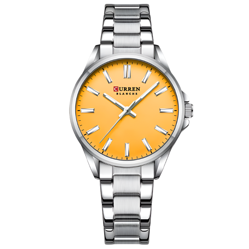 CURREN Fashion Brand Couple Watch Simple Quartz Stainless Steel Band Wristwatch Casual Business Couple Watch