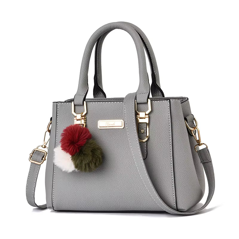 Handtas voor dames, grote leren schoudertas, meerdere zakken, grote capaciteit, modieuze crossbodytas, schoudertas voor dames