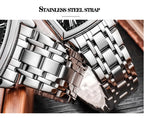 CHENXI Women's Luxury Quartz Wristwatches Waterproof Square Dial Stainless steel Strap Casual Fashion Women Quartz watch
