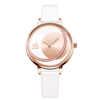 Shengke Luxury Brand Women Quartz Watch Crystal Lady Watches Mesh Belt Quartz Wrist Watches Rhinestone ladies watch