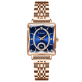 LABAOLI Dames Armband Quartz Horloges Roestvrij Staal Luxe Strass Handgemaakt Datum Dames Quartz Horloges