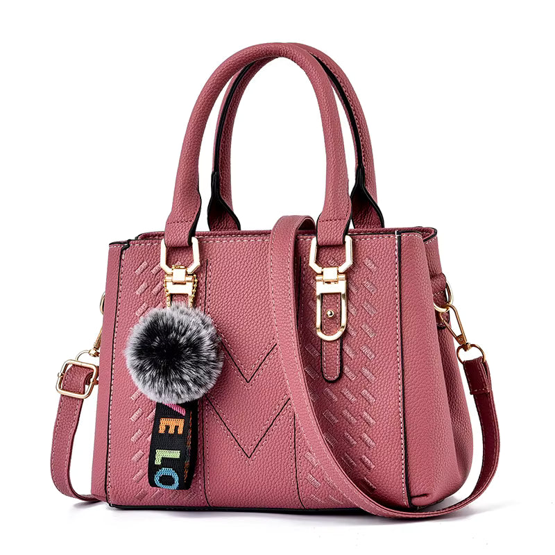 Women's Large Capacity Handbag Multi Pocket Embroidery One Shoulder Strip Crossbody Bag Women's Shoulder Bag