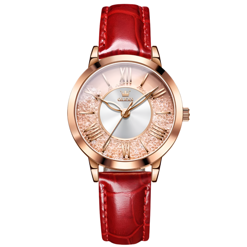 OLEVS 5539 Women Luxury Quartz Movement Watches Stainless Steel Rhinstone Crafted Luminous Women Quartz Watch - Acquisti Online