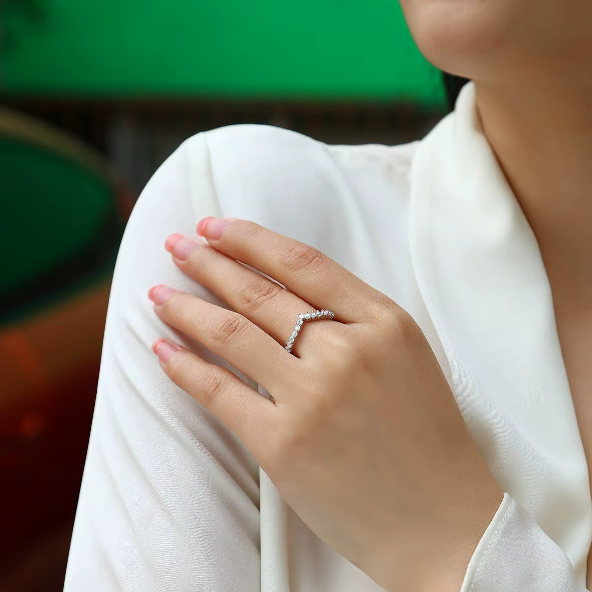 Luxe damesringen van 925 sterling zilver, kroonring met moissanite en diamanten, verzilverde en gerhodineerde verlovingsring voor dames.