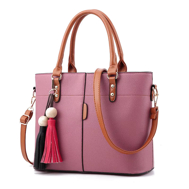 Modieuze dameshandtas, originele leren multi-pocket crossbodytas met grote capaciteit, luxe dames schoudertas