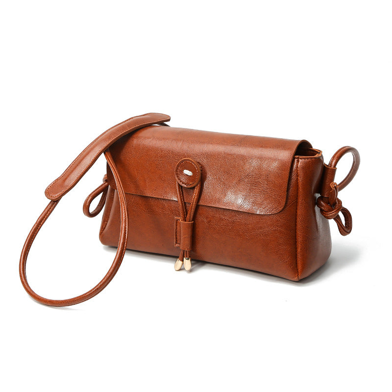 Women's Shoulder Bag Leather Women's Small Square Bag Zipper Polyester Fashionable Trendy Women's Shoulder Bag