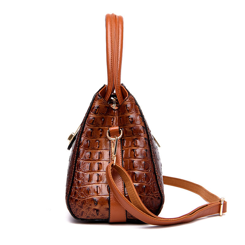 Luxe handtas voor dames, originele leren schoudertas met meerdere zakken en grote capaciteit, stijlvolle schoudertas voor dames