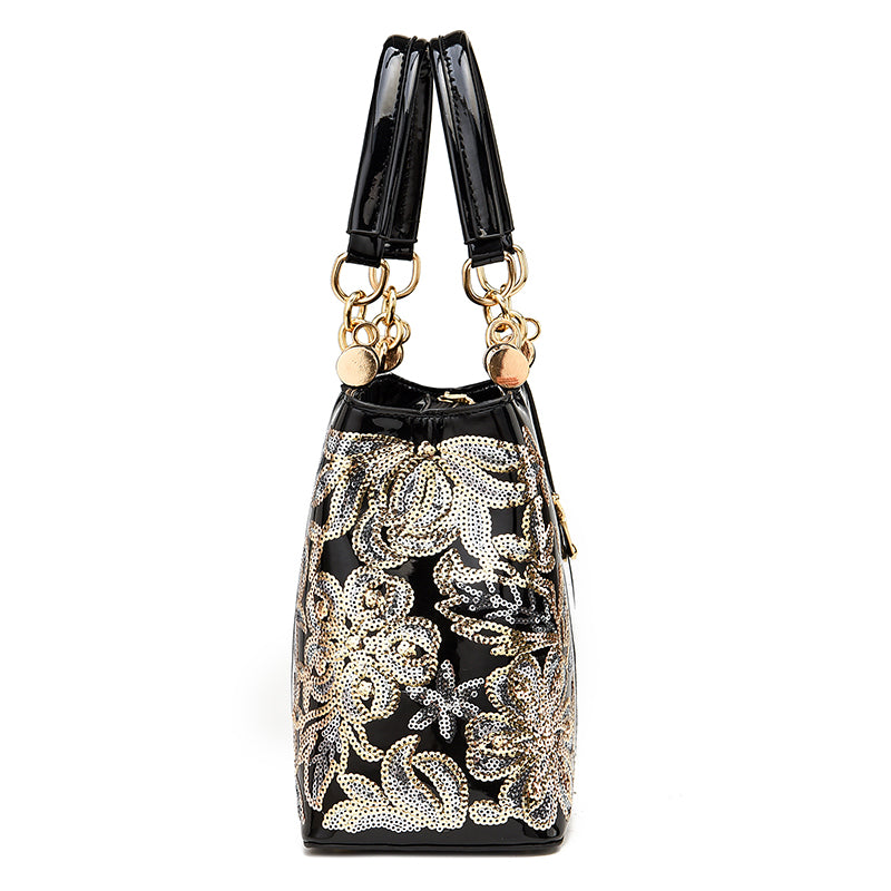 Dames handtas met meerdere ritsvakken, grote capaciteit, luxe schoudertas, diagonale crossbody, modieuze damestas