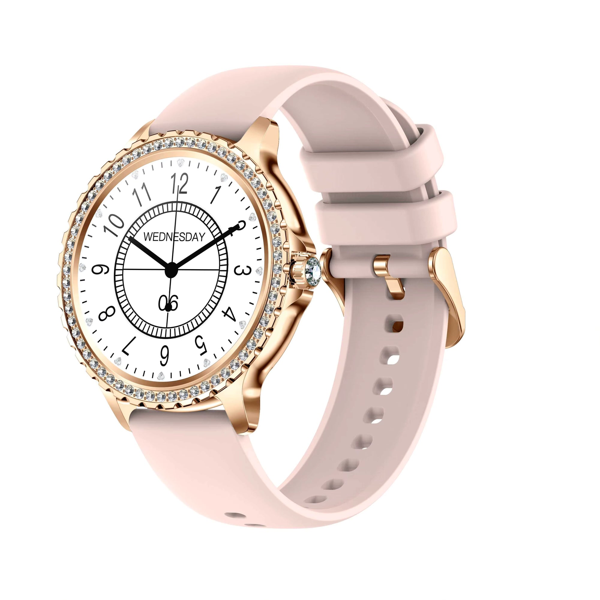 I58 Smartwatch Bluetooth BT-oproep Gezondheidstracker Bloedzuurstof Slimme herinnering Multisportmodus Rhinstone Crafted Smartwatch