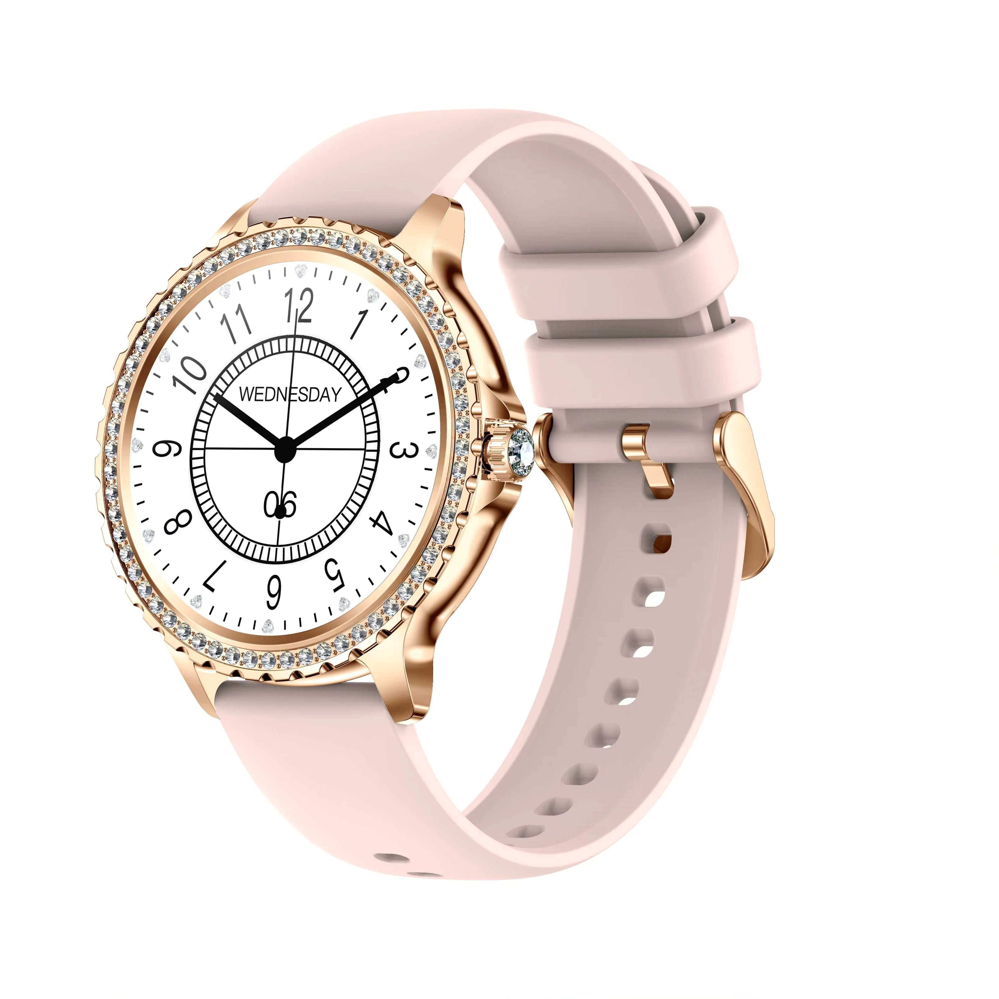 I58 Smart Watch Bluetooth BT Call Health Track Blood Oxygen Smart Reminder Multi Sport Mode Rhinstone Crafted Smart Watch
