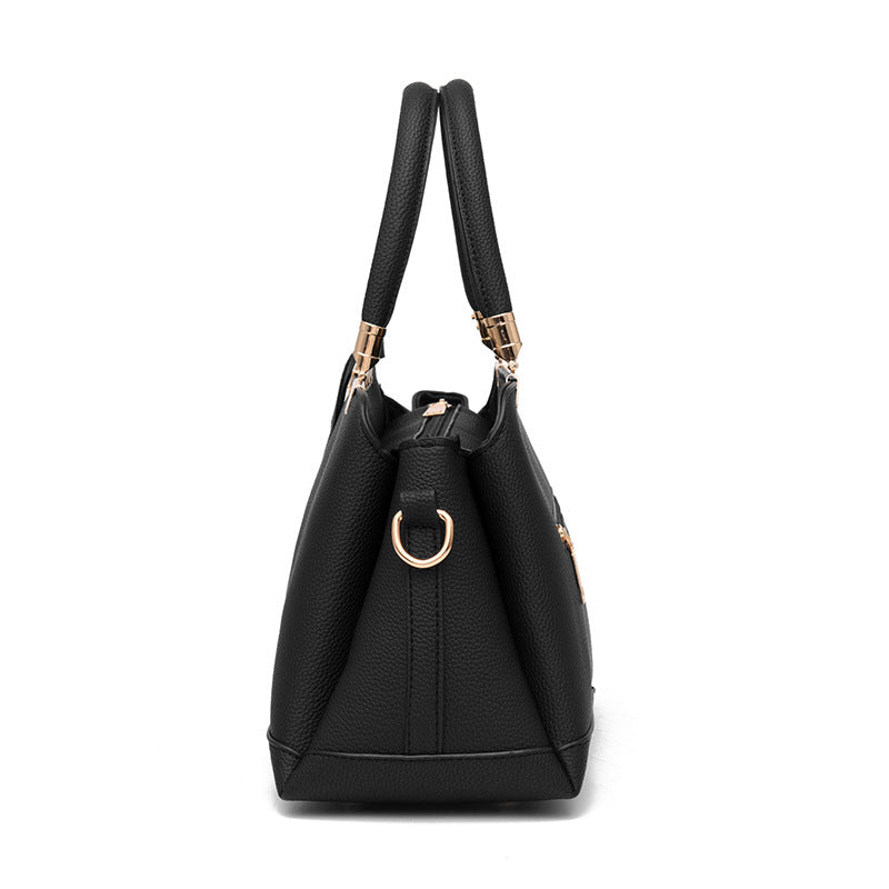 Grote handtas voor dames, modieuze kleine vierkante originele leren schoudertas met meerdere zakken, dames crossbody tas