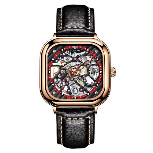 Glenaw Men's Skeleton Automatic Watch