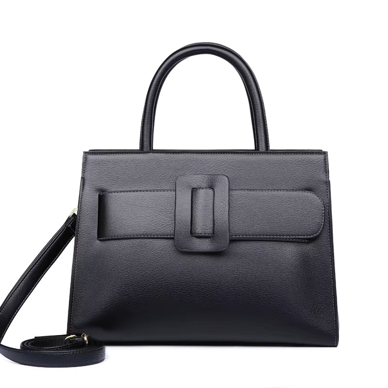 Dames handtas modieuze grote capaciteit zwarte dames tas schoudertas vierkante doos vorm dames crossbody tas