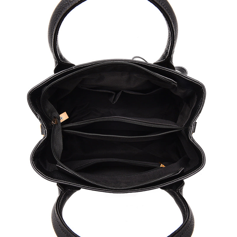 Women's Bag Fashionable Handbag Original Leathe Shoulder Bag Multi Pocket Large Capacity Portable Shoulder Messenger Bag