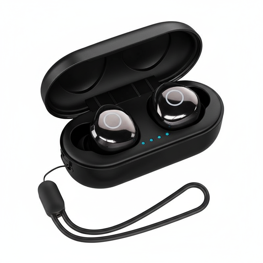 Q65 TWS HiFi Wireless 3D Stereo Noise Cancel Headphone Waterproof Earbuds Bluetooth BT V5.0 With Mic Earphone