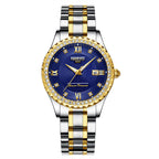 NIBOSI Women's Fashionable Quartz Watches Rhinstone Crafted Women Quartz Watches Stainless Steel Waterproof Quartz Watch