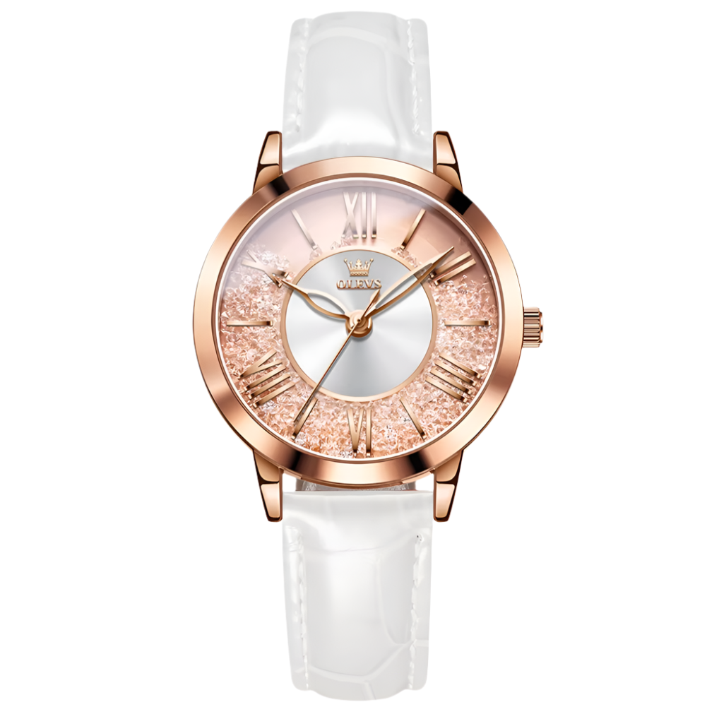 OLEVS 5539 Women Luxury Quartz Movement Watches Stainless Steel Rhinstone Crafted Luminous Women Quartz Watch - Acquisti Online