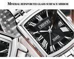 CHENXI Women's Luxury Quartz Wristwatches Waterproof Square Dial Stainless steel Strap Casual Fashion Women Quartz watch