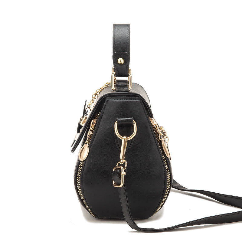 Women's Handbags Stylish Autumn New Fashion Bucket Bag Embroidered Bag Cover Single Shoulder Women Crossbody Bag