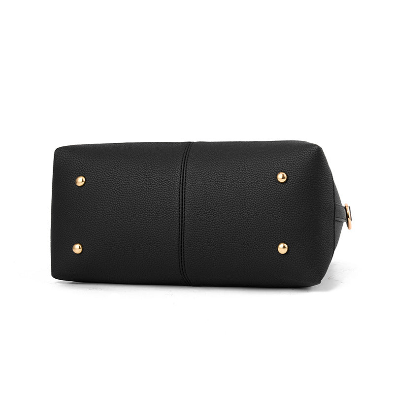 Grote handtas voor dames, modieuze kleine vierkante originele leren schoudertas met meerdere zakken, dames crossbody tas