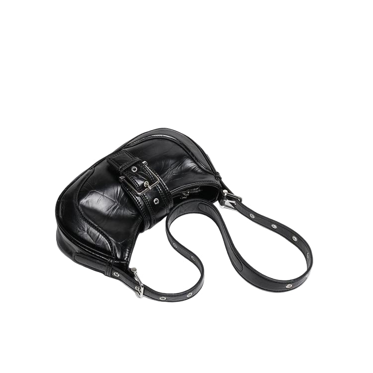 Women's Fashionable Original Leather Shoulder Bag Zipper Pocket Large Capacity Baguette Women's Underarm Shoulder Bag - Acquisti Online