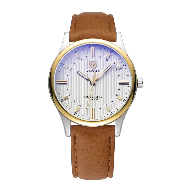 YAZOLE Women's Quartz Wrist Watches Waterproof Luminous Original Leather Band Watches Women's Luxury Quartz Watches