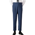 Heren modieuze zakelijke casual formele broek effen kleur Naples hoge taille rechte buis heren casual formele broek