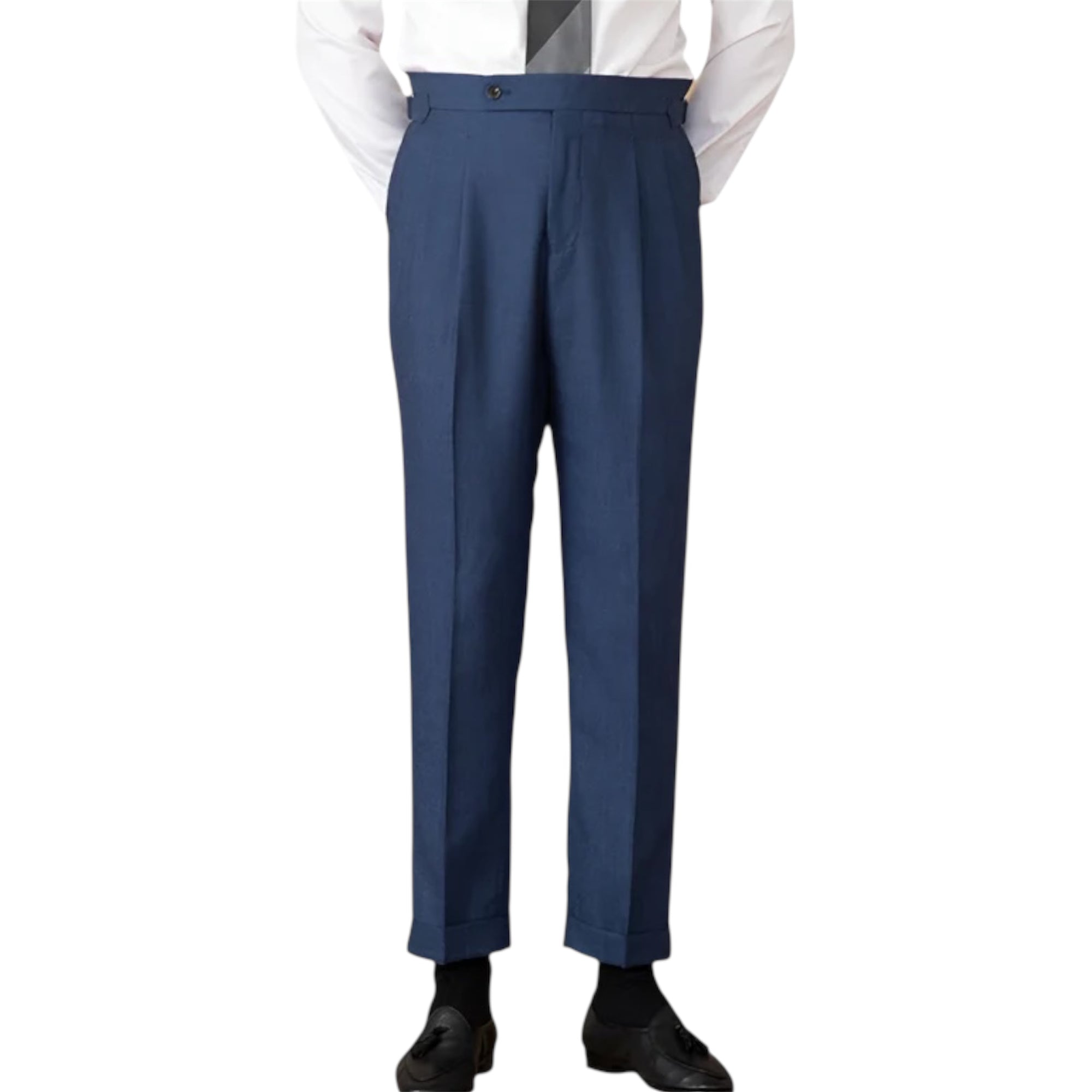 Men's Fashionable Business Casual Formal Pants Solid Color Naples High-waisted Straight Tube Men's Casual Formal Pants