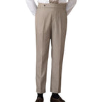 Men's Fashionable Business Casual Formal Pants Solid Color Naples High-waisted Straight Tube Men's Casual Formal Pants