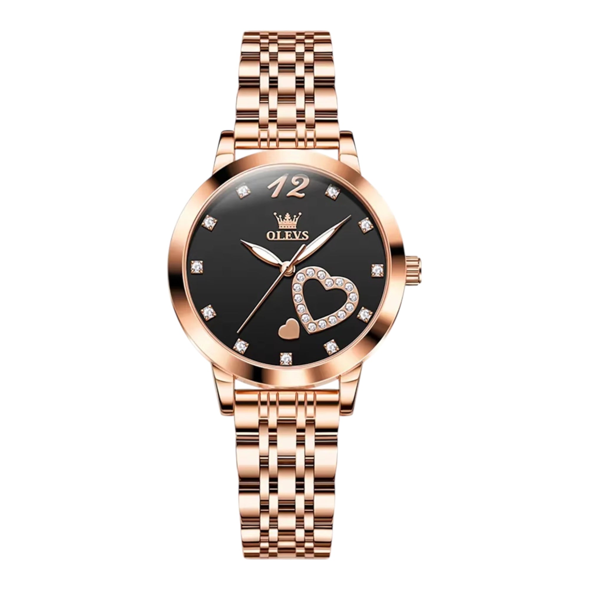 OLEVS Brand 5189 Woman Luxury Quartz Watches Steel Strap Casual Rhinstone Crafted Waterproof Lady Quartz Wrist Watch