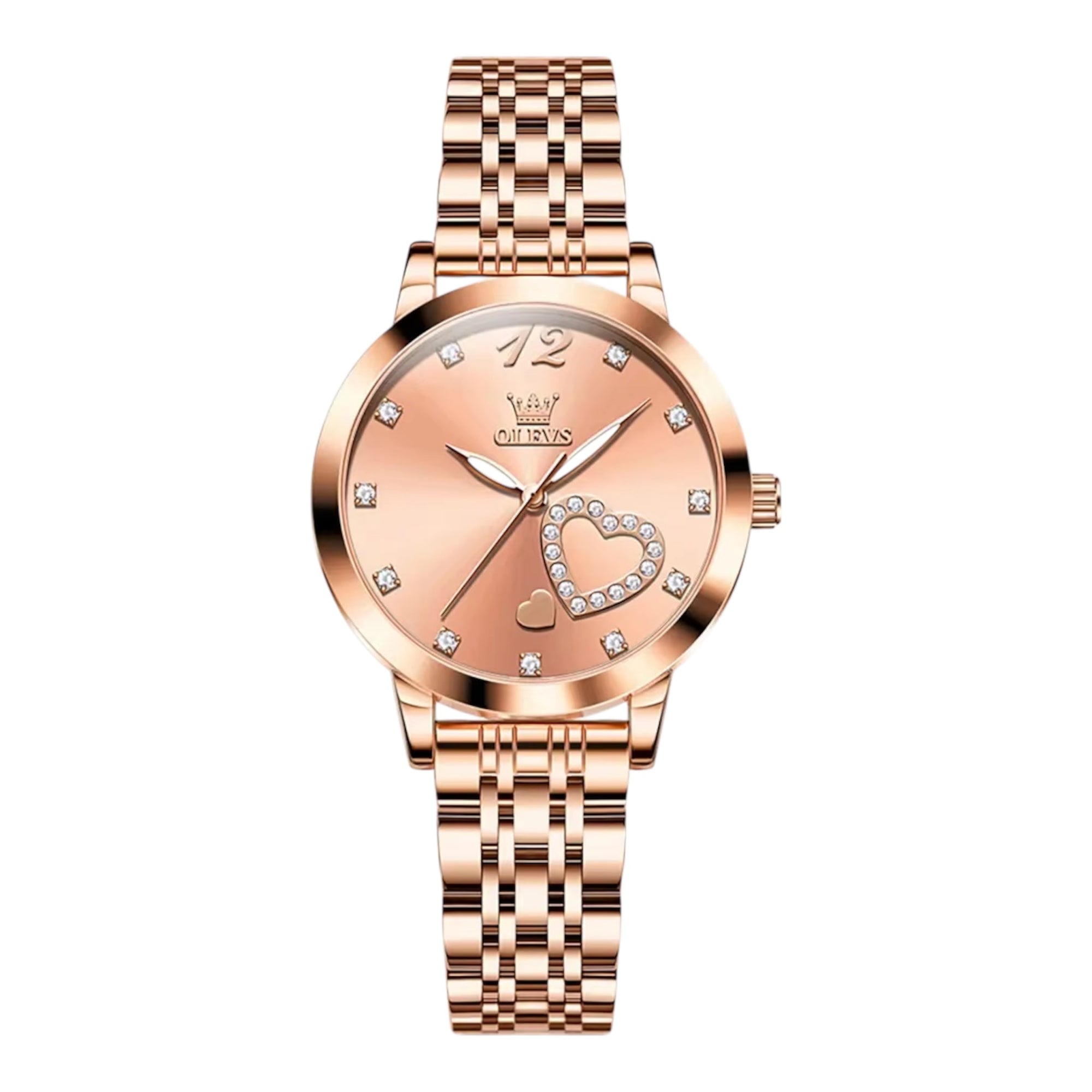 OLEVS Brand 5189 Woman Luxury Quartz Watches Steel Strap Casual Rhinstone Crafted Waterproof Lady Quartz Wrist Watch