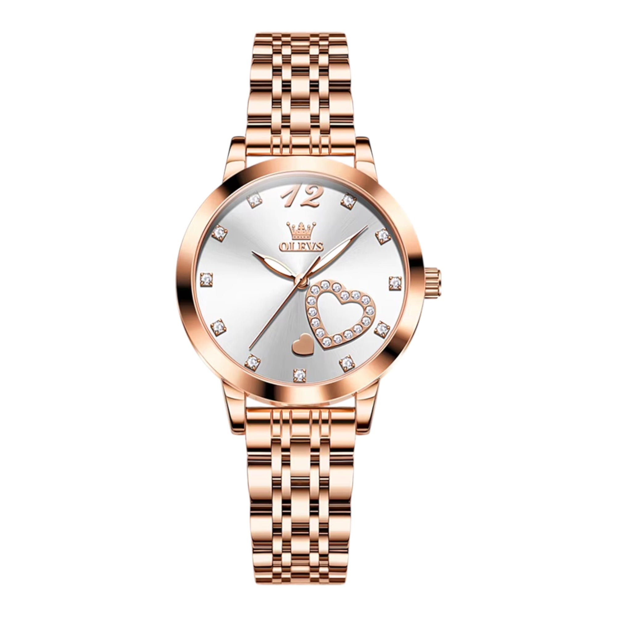 OLEVS Brand 5189 Woman Luxury Quartz Watches Steel Strap Casual Rhinstone Crafted Waterproof Lady Quartz Wrist Watch