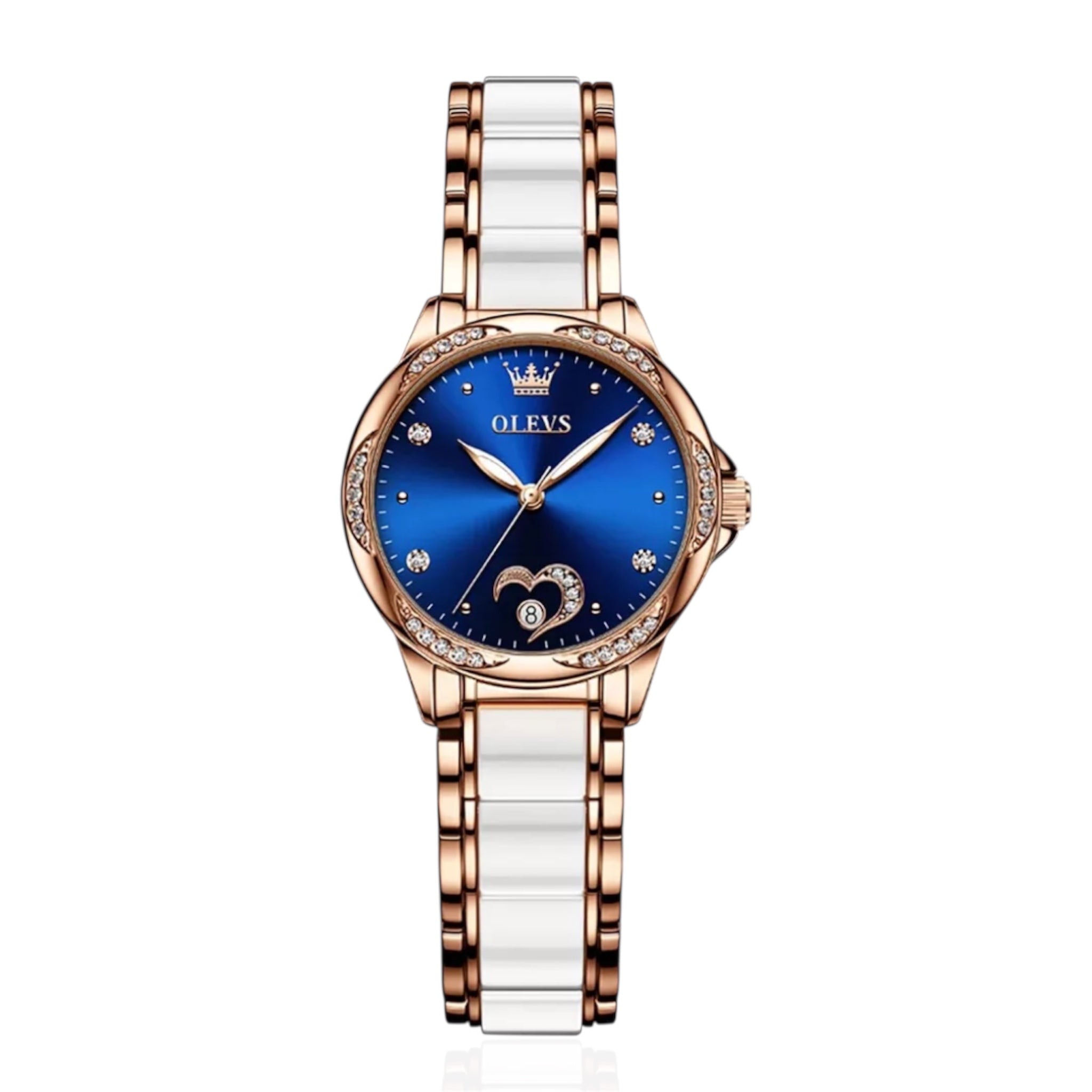 OLEVS Luxury Women's Mechanical Watch Rhinstone Crafted Waterproof Luminous Automatic Mechanical Women Watch - Acquisti Online