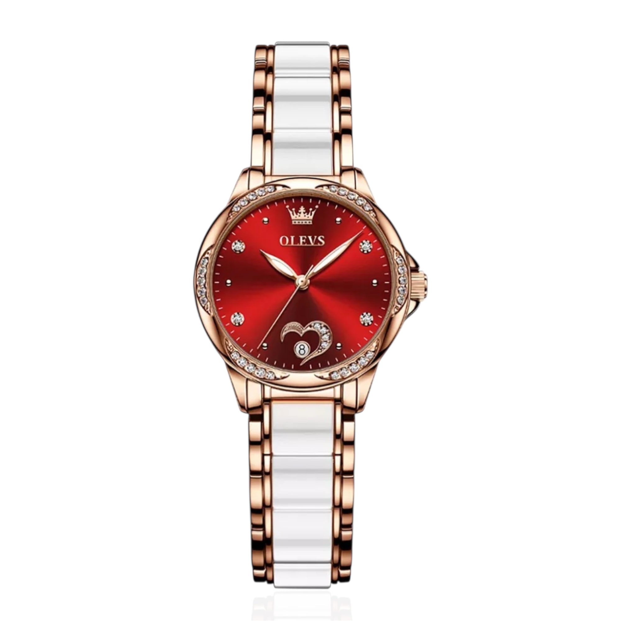 OLEVS Luxury Women's Mechanical Watch Rhinstone Crafted Waterproof Luminous Automatic Mechanical Women Watch