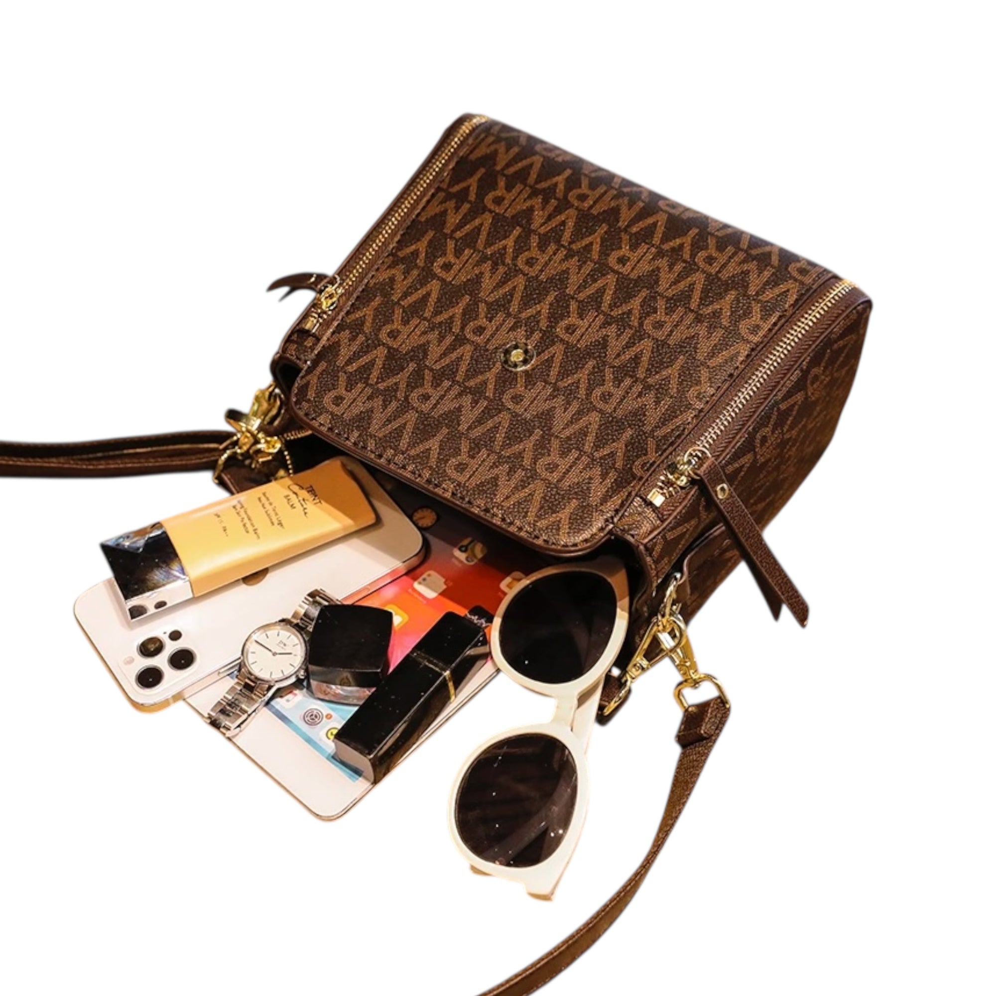 Women's Fashionable Short Handles Shoulder Crossbody Interior Slot Pocket Luxury Messenger Female Handbags Shoulderbag