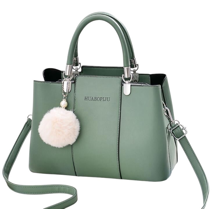 Women Fashionable Handbag Shoulder Bag PU Material Trendy Handbags Large Capacity Zipper Pocket Ladies One Shoulder Bag