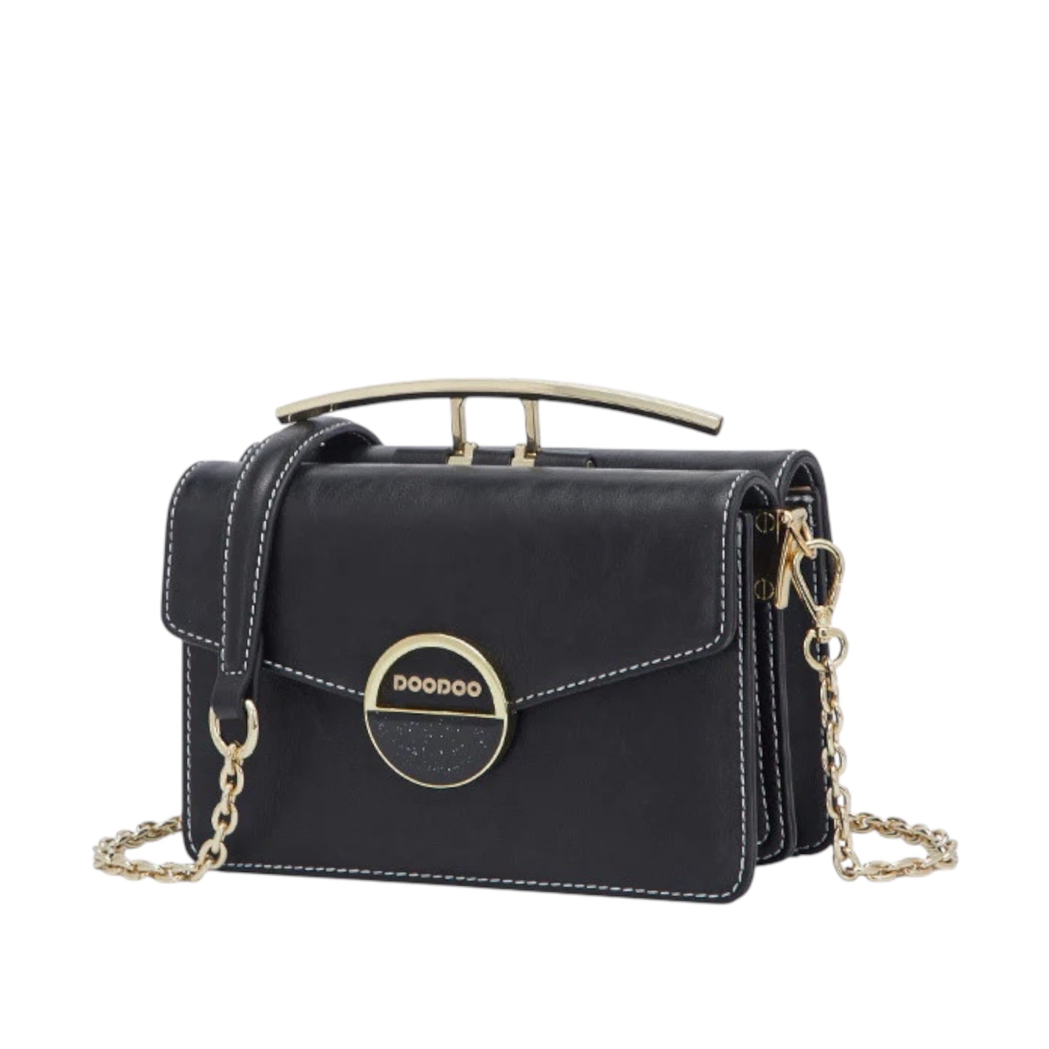 Doodoo Luxe High-end Dames Crossbody Handtas Echt Leren Crossbody Modieuze Schoudertas Dames Handtas
