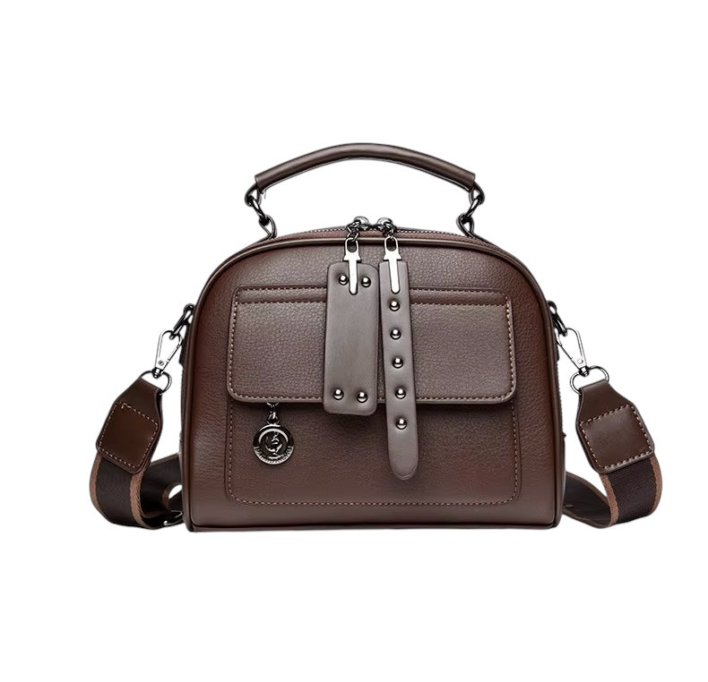 Women's Classic Crossbody Bag PU Leather Messenger Bags Shoulder Handbag Zipper Closure Good Quality Handbags