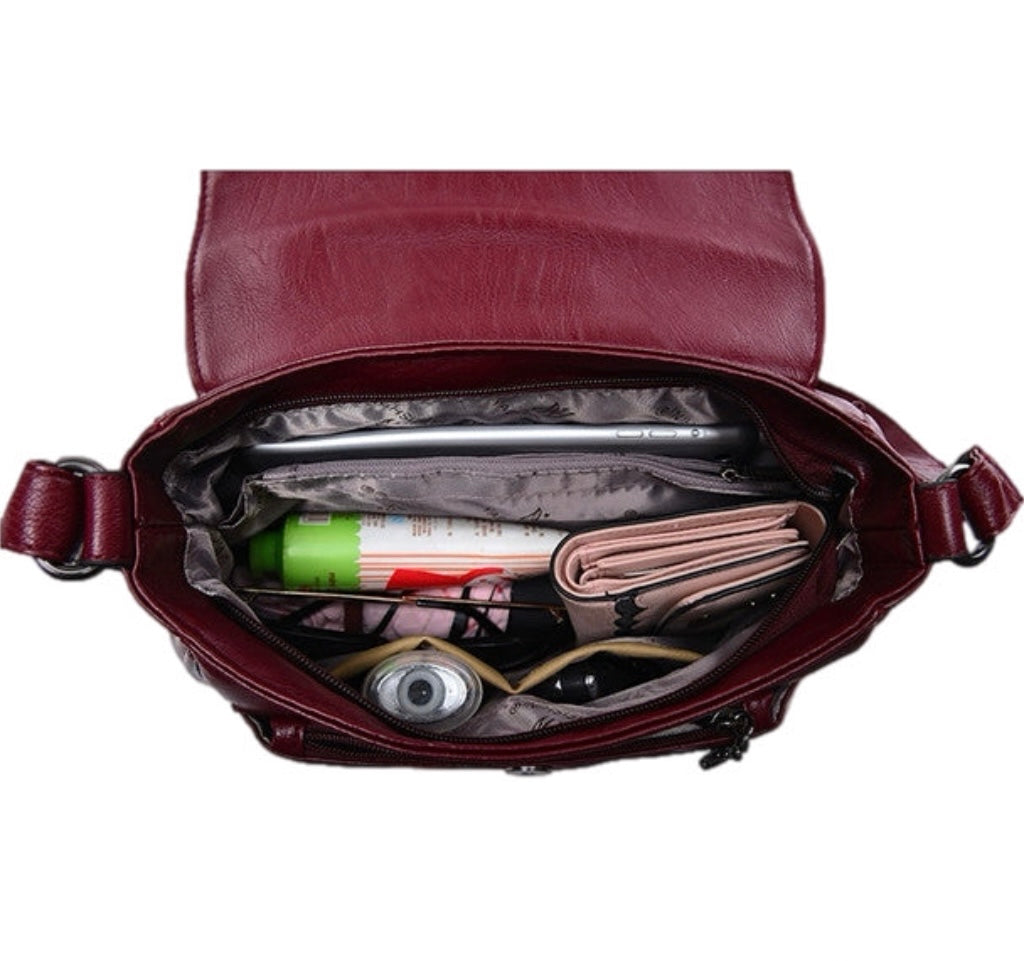 Women's Fashionable Crossbody Bag Soft Leathe Women's Shoulder Bag One Shoulder Large Capacity Women Shoulder Bag